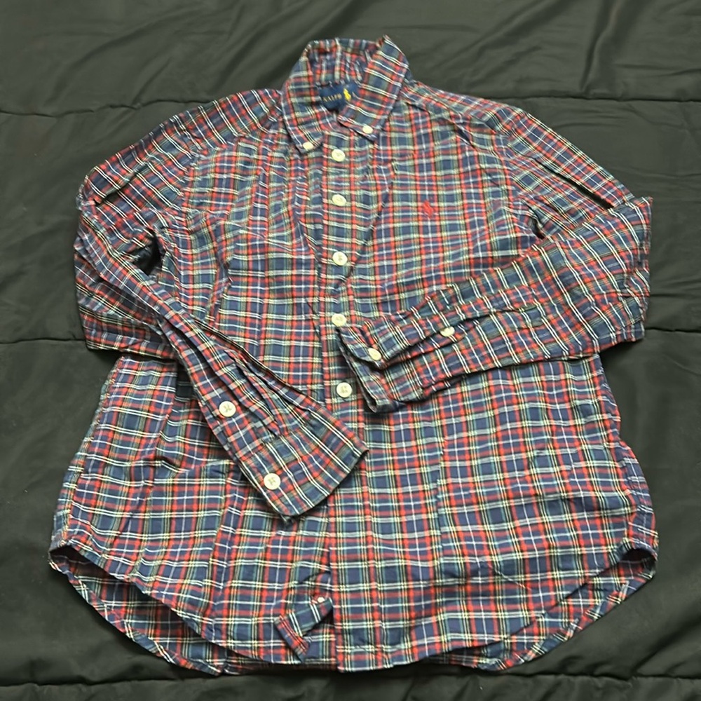Ralph Lauren button up plaid shirt